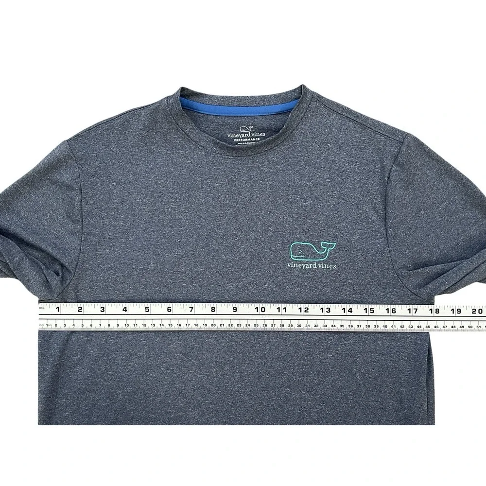 Vineyard Vines Whale Harbor Performance Tee‎ Boys Large Long Sleeve Gray Size 16